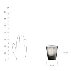 4x Gläser Mit Luftblasen 290ml WATER COLOUR In Grau -Hausverkaufsladen butlers 4x glaser mit luftblasen 290ml water colour in grau 2