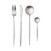 Besteck-Set 4-tlg. Matt STILETTO In Silber -Hausverkaufsladen butlers besteck set 4 tlg matt stiletto in silber