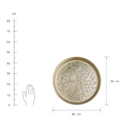 Deko Tablett Ø46cm ORIENTAL LOUNGE In Gold -Hausverkaufsladen butlers deko tablett o46cm oriental lounge in gold 2