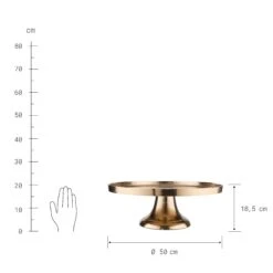Deko-Teller Mit Fuß Ø50cm BANQUET In Gold -Hausverkaufsladen butlers deko teller mit fuss o50cm banquet in gold 3