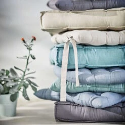 Hausverkaufsladen -Hausverkaufsladen butlers futonkissen l 42 x b 42cm solid in grau 1