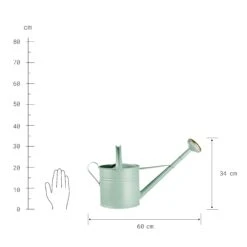 Gießkanne 8l ZINC In Pastellgrün -Hausverkaufsladen butlers giesskanne 8l zinc in pastellgrun 2