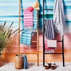 Hamamtuch L 170 X B 90cm SURFSIDE In Blau -Hausverkaufsladen butlers hamamtuch l 170 x b 90cm surfside in blau 4