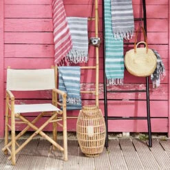 Hamamtuch L 170 X B 90cm SURFSIDE In Türkis -Hausverkaufsladen butlers hamamtuch l 170 x b 90cm surfside in turkis 5