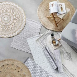 Hanf-Teppich Ø110cm ALL NATURE In Natur -Hausverkaufsladen butlers hanf teppich o110cm all nature in natur 8