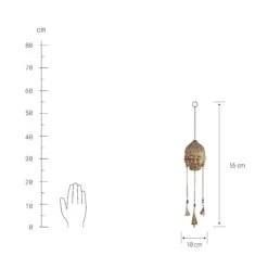 Hängedekoration "Buddha" L 55 X B 10cm BALI In Gold -Hausverkaufsladen butlers hangedekoration buddha l 55 x b 10cm bali in gold 2