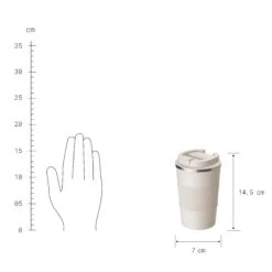 Kaffeebecher 380ml TO GO In Beige -Hausverkaufsladen butlers kaffeebecher 380ml to go in beige 2