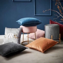 Kissen L 45 X B 45cm COTTON VELVET In Hellbraun -Hausverkaufsladen butlers kissen l 45 x b 45cm cotton velvet in hellbraun 3