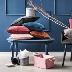 Kissen L 45 X B 45cm COTTON VELVET In Hellbraun -Hausverkaufsladen butlers kissen l 45 x b 45cm cotton velvet in hellbraun 4