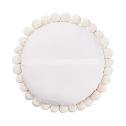 Kissen Ø45cm DAISY In Weiß -Hausverkaufsladen butlers kissen o45cm daisy in weiss 2