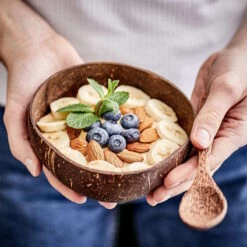 Kokosnussschale 430ml COCONUT In Braun -Hausverkaufsladen butlers kokosnussschale 430ml coconut in braun 3