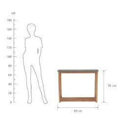 Konsole Mit Zementplatte CONCRETE In Natur-Grau -Hausverkaufsladen butlers konsole mit zementplatte concrete in natur grau 3