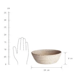 Korb Rund Ø24cm RONDA In Natur -Hausverkaufsladen butlers korb rund o24cm ronda in natur 2