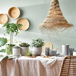 Lampenschirm Höhe 40cm BOMAS In Natur -Hausverkaufsladen butlers lampenschirm hohe 40cm bomas in natur 7