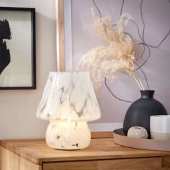 LED Leuchte Höhe 21cm MISS MARBLE In Hellblau -Hausverkaufsladen butlers led leuchte hohe 21cm miss marble in hellblau 2