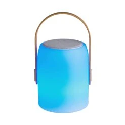 LED Leuchte Mit Bluetooth® Und Farbwechsel SOUND LOUNGE In Weiß-Hellbraun -Hausverkaufsladen butlers led leuchte mit bluetooth r und farbwechsel sound lounge in weiss hellbraun 6