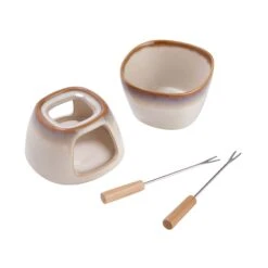 Mini-Fondue Mit 2 Gabeln AU CHOCOLAT In Beige -Hausverkaufsladen butlers mini fondue mit 2 gabeln au chocolat in beige 4