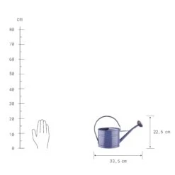 Mini-Gießkanne 1,5l ZINC In Blau -Hausverkaufsladen butlers mini giesskanne 1 5l zinc in blau 2