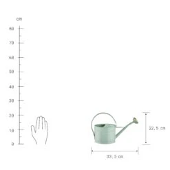 Mini-Gießkanne 1,5l ZINC In Pastellgrün -Hausverkaufsladen butlers mini giesskanne 1 5l zinc in pastellgrun 2