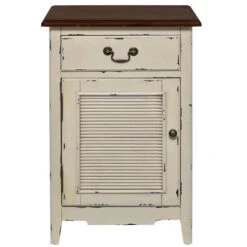 Nachttisch CABOTT COVE In Creme-Braun -Hausverkaufsladen butlers nachttisch cabott cove in creme braun 2