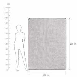 Picknickdecke L 150 X B 200cm WANDERLUST In Taupe-Weiß -Hausverkaufsladen butlers picknickdecke l 150 x b 200cm wanderlust in taupe weiss 3