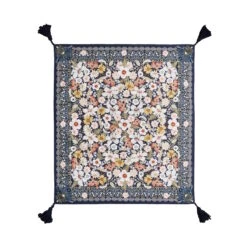 Picknickdecke L 175 X B 154cm BETWEEN FLOWERS In Dunkelblau -Hausverkaufsladen butlers picknickdecke l 175 x b 154cm between flowers in dunkelblau 2