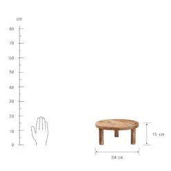 Podest Ø34cm MESA In Braun -Hausverkaufsladen butlers podest o34cm mesa in braun 2
