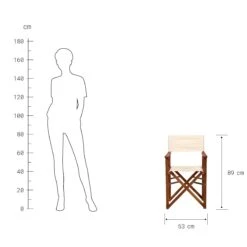 Regiestuhl HOLLYWOOD In Creme -Hausverkaufsladen butlers regiestuhl hollywood in creme 3