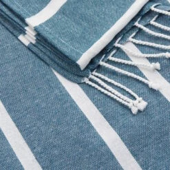 Strandtuch L 200 X B 180cm SURFSIDE In Blau 12 Strandtuch L 200 X B 180cm SURFSIDE In Blau -Hausverkaufsladen butlers strandtuch l 200 x b 180cm surfside in blau 4