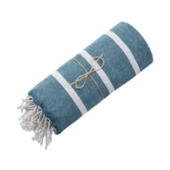 Strandtuch L 200 X B 180cm SURFSIDE In Blau 13 Strandtuch L 200 X B 180cm SURFSIDE In Blau -Hausverkaufsladen butlers strandtuch l 200 x b 180cm surfside in blau 5