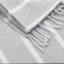 Strandtuch L 200 X B 180cm SURFSIDE In Hellgrau -Hausverkaufsladen butlers strandtuch l 200 x b 180cm surfside in hellgrau 4