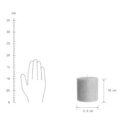 Stumpenkerze Höhe 10cm RUSTIC In Grau -Hausverkaufsladen butlers stumpenkerze hohe 10cm rustic in grau 2