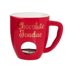 Tasse Mit 2 Gabeln CHOCOLATE FONDUE In Rot -Hausverkaufsladen butlers tasse mit 2 gabeln chocolate fondue in rot 3