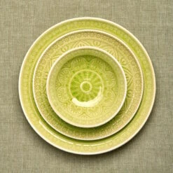 Teller Ø25cm SUMATRA In Hellgrün -Hausverkaufsladen butlers teller o25cm sumatra in hellgrun 2