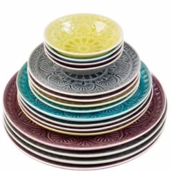 Teller Ø25cm SUMATRA In Hellgrün -Hausverkaufsladen butlers teller o25cm sumatra in hellgrun 3