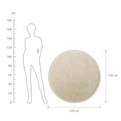 Teppich Hochflor Mit Makramé Ø120cm BOHO LOUNGE In Beige -Hausverkaufsladen butlers teppich hochflor mit makrame o120cm boho lounge in beige 3