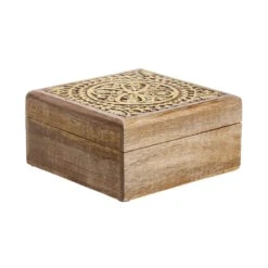 Truhe Mit Schnitzerei L 17 X B 17cm TREASURE In Hellbraun-Gold -Hausverkaufsladen butlers truhe mit schnitzerei l 17 x b 17cm treasure in hellbraun gold 3