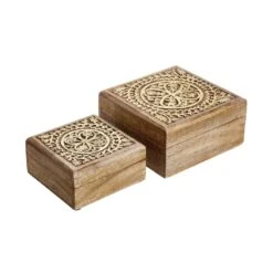 Truhe Mit Schnitzerei L 17 X B 17cm TREASURE In Hellbraun-Gold -Hausverkaufsladen butlers truhe mit schnitzerei l 17 x b 17cm treasure in hellbraun gold 5