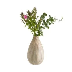 Vase Höhe 25cm SANDY In Creme -Hausverkaufsladen butlers vase hohe 25cm sandy in creme 2