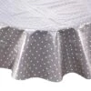 Wachstischdecke Punkte Ø 140 Cm WATERPROOF In Grau -Hausverkaufsladen butlers wachstischdecke punkte o 140 cm waterproof in grau