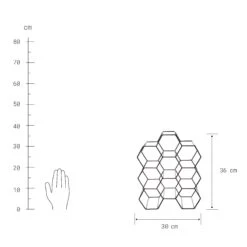Weinregal Für 9 Flaschen L 36 X H 30cm CUBICLE In Schwarz -Hausverkaufsladen butlers weinregal fur 9 flaschen l 36 x h 30cm cubicle in schwarz 3