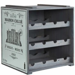 Weinregal VINOTHEK In Hellgrau -Hausverkaufsladen butlers weinregal vinothek in hellgrau 2